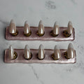 Chrome French Tip Press-On Nails – “Luxe Chrome” Custom Collection