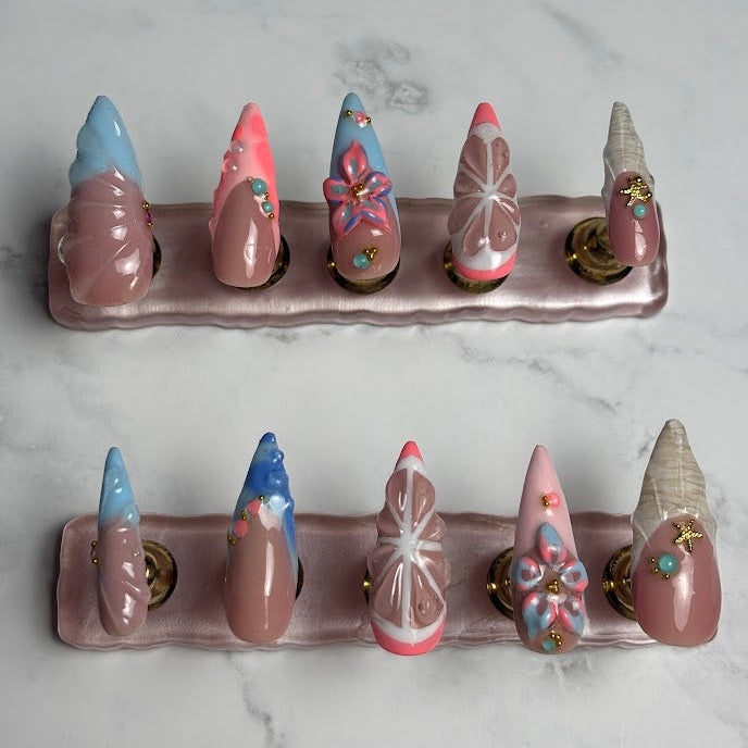 Zara Larsson Inspired Press-On Nails – “Pink Lemon Sugar” Collection