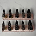 Midnight Love Press-On Nails – “Crimson Veil” Collection