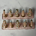 Golden Petal Press-On Nails – “White Rose Romance” Collection