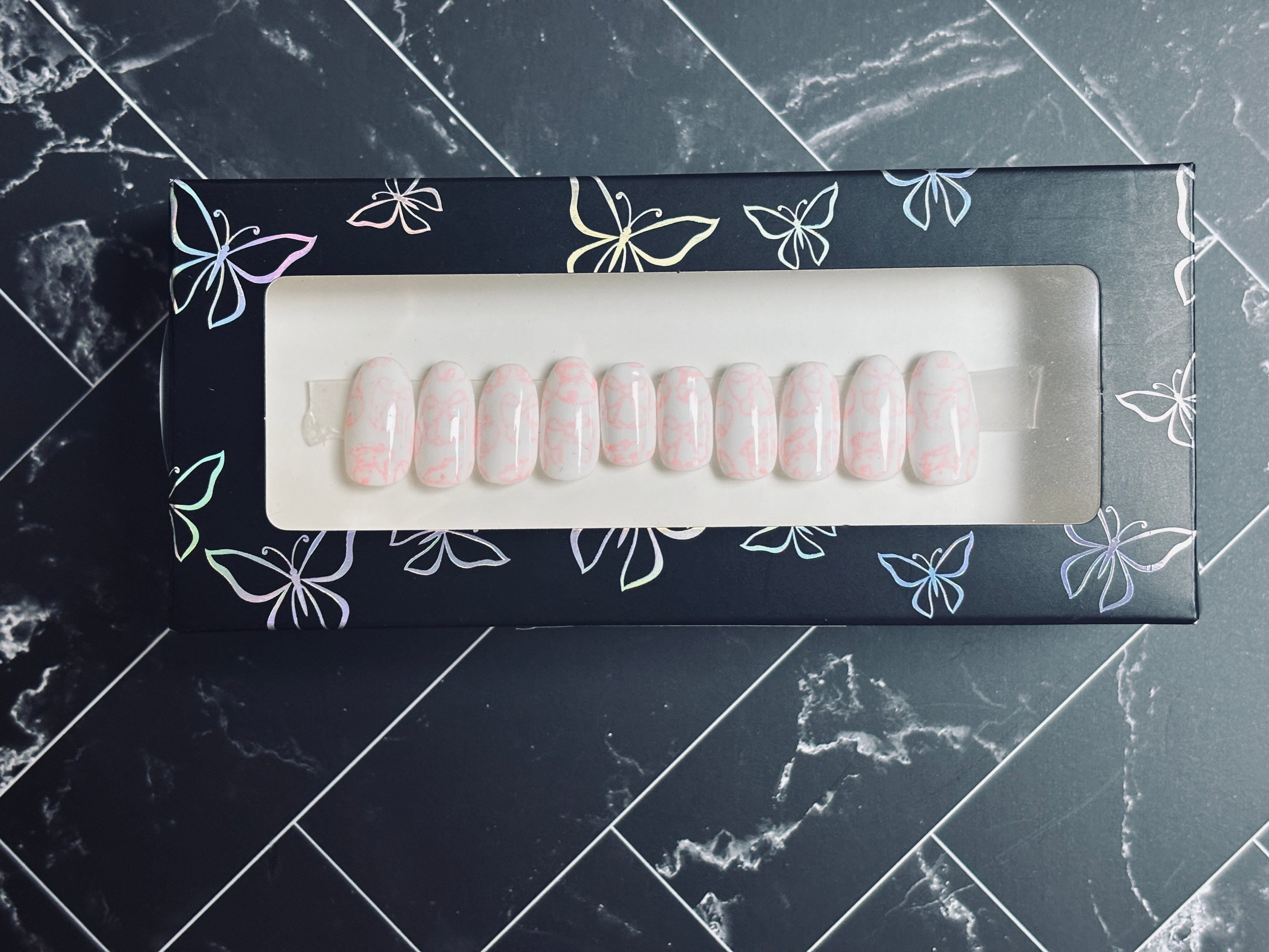 Mommy & Me Cow Print Press-On Nails – “Daisy the Cow” Collection
